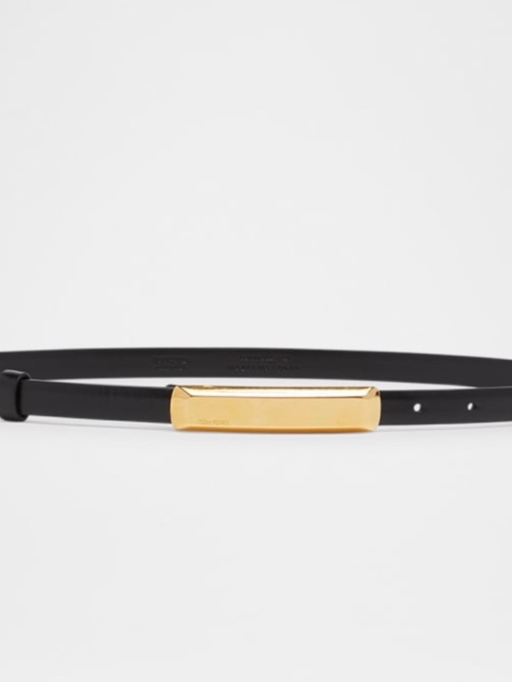 Authentic Tom Ford Bar Smooth Leather Skinny Belt NWT - Size 95 Medium 38"